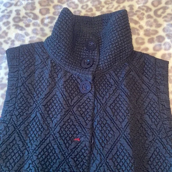Paris Vest Travel Stretchy Packable Black Sz M-L
