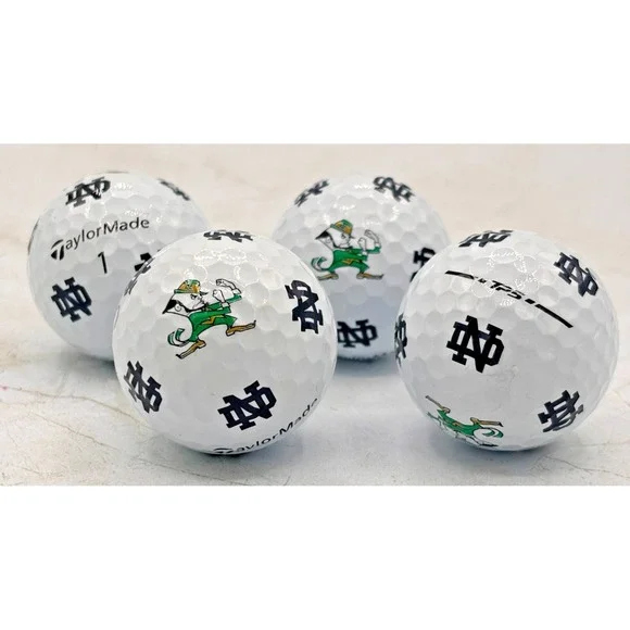 Notre Dame Fighting Irish‎ TaylorMade Tp5 Pix Golf Balls Lot of 4 No Box EUC