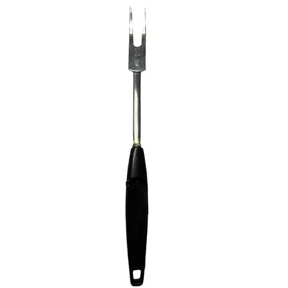 Vintage Foley #1 Meat Utility Fork Black Handle 12
