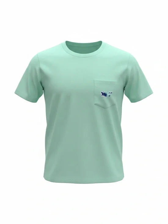 Women’s Vineyard Vines Mint Pocket Tee with Whale Logo size XS