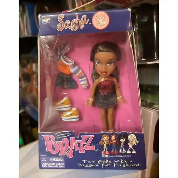 Lil' Bratz Mini Sasha Doll 2002 New In Box The Girls With The Passion Retro NIP