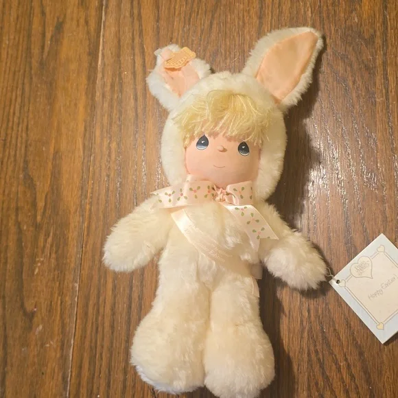 Vintage Precious Moments Plush Doll Honey Bunny Applause 1988 Plush Rabbit Ears