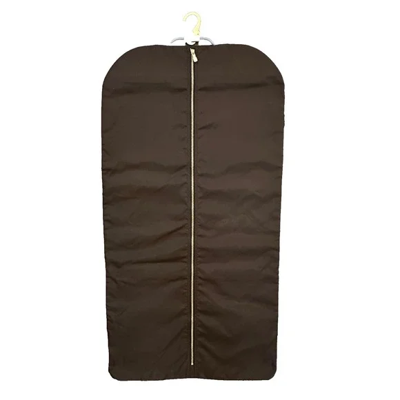 Louis Vuitton Authentic Brown Nylon Garment Cover Bag With Hanger Travel