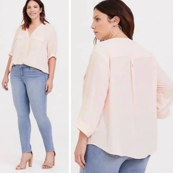 Torrid Harper Georgette Blouse M4