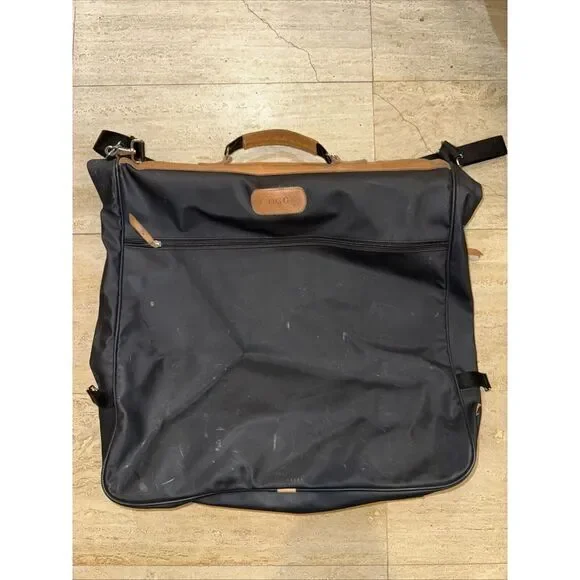 Jon Hart Design Large‎ Garment Bag Black Coated Canvas Bifold 23
