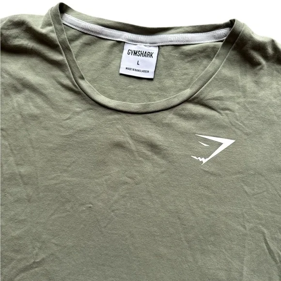 Gymshark Women’s Green Long Sleeve Workout Shirt Size Large Logo/Gym/Training‎