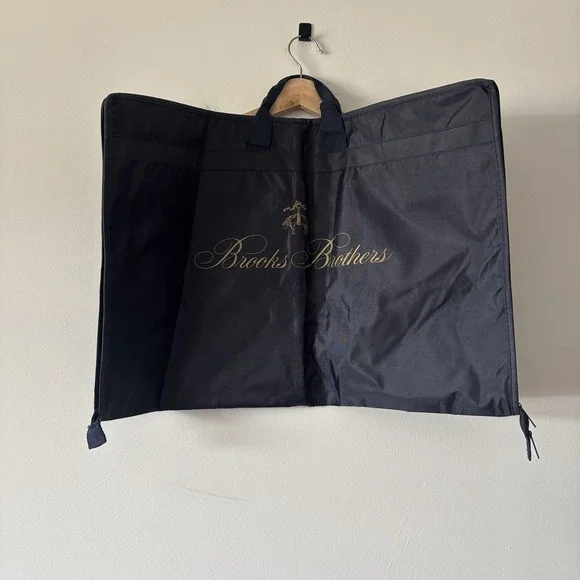 Brooks Brothers Golden Navy Convertible Suit Garment Storage Bag Travel Luggage