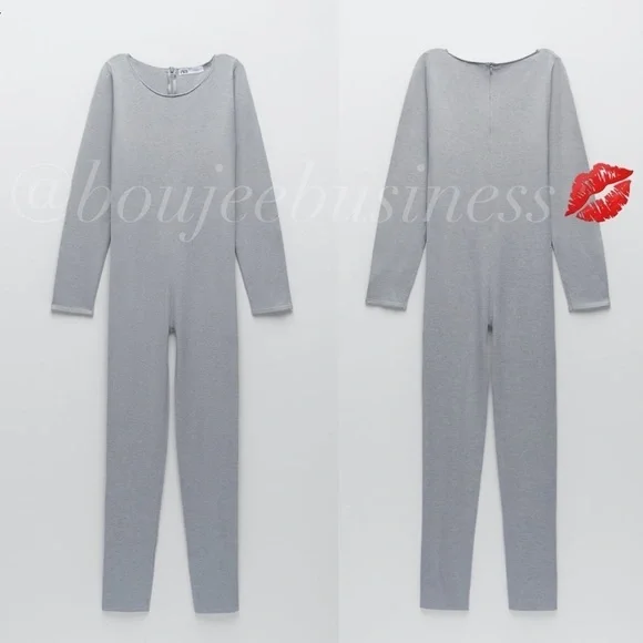 ZARA Long Knit Jumpsuit BNWT
