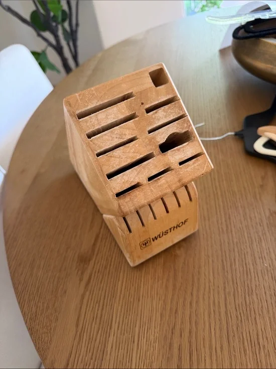 Wusthof Wooden Knife Block in Light Brown