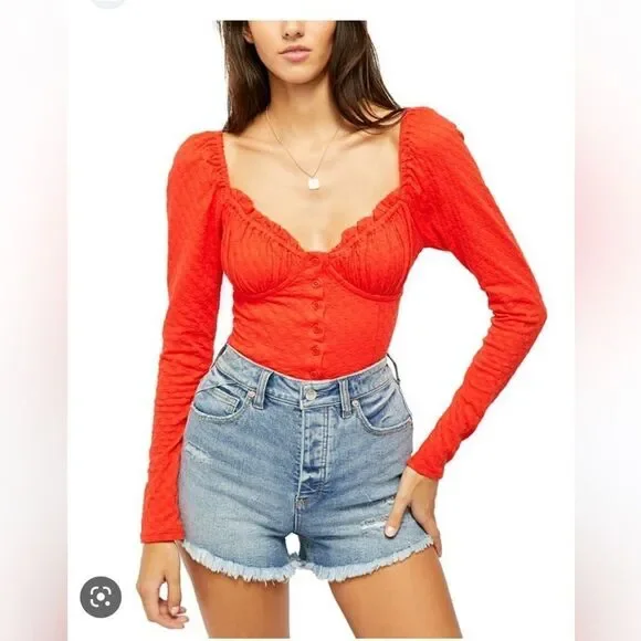 Free People Ladybug Long Sleeve Top