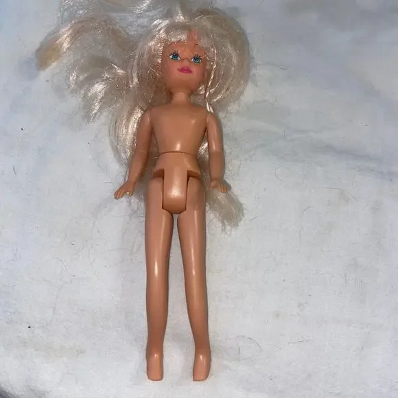 Vtg Katie Clone Fashion Doll 7 in Blonde Blue Eyes 1990s Articulated KidKore