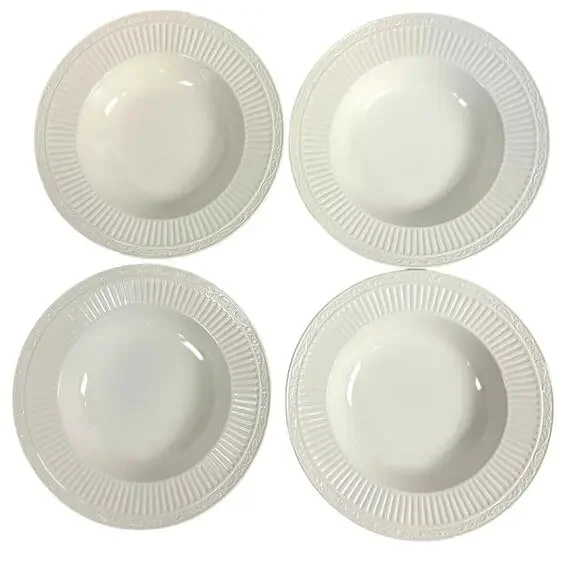 Mikasa Italian Countryside DD900 Rimmed Soup Bowls-Excellent-Set of 4