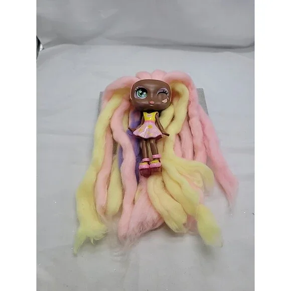 Candy Locks Doll Lacey Lemonade Deluxe Sugar Style Cotton Candy Hair  7