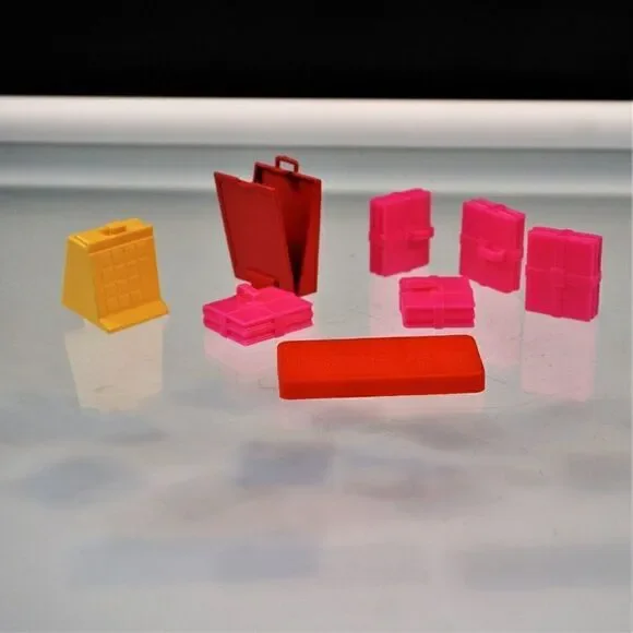Vintage 90s Barbie Accessories Pocketbooks Cash Register Sketch Box Keyboard