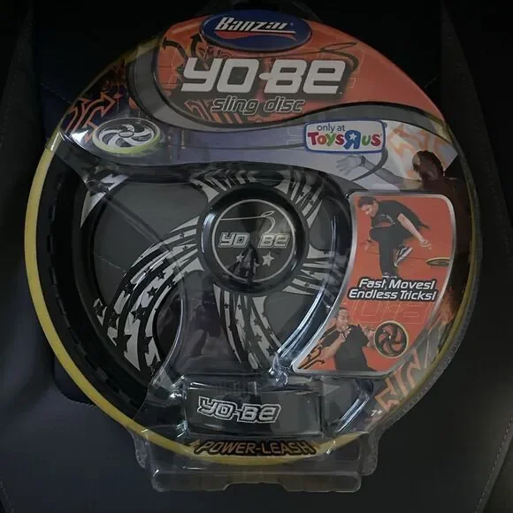 Banzai Yo-Be Yobe Sling‎ Disc Power Leash Black Yellow Toys R Us Exclusive New