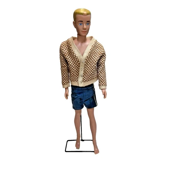 1960’s Vintage Barbie Ken Doll MCMLX Pat. Pend. Mattel Japan with Clothes