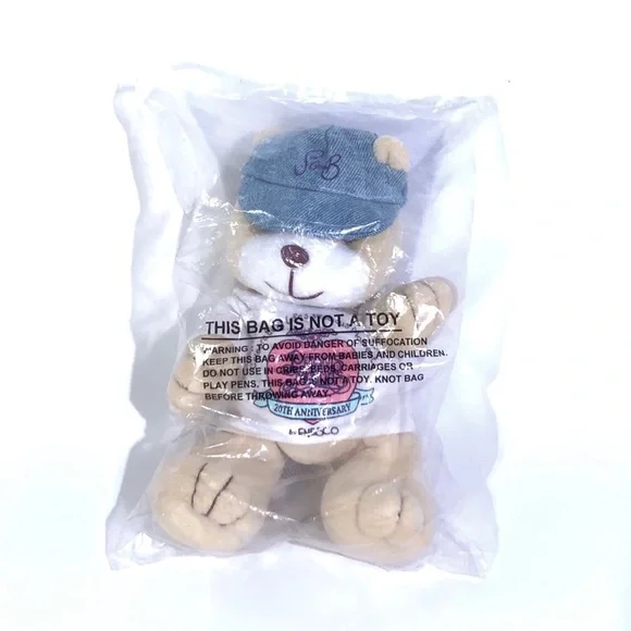 Precious Moments Enseco Vintage 20th Anniversary Jean Hat Shirt Decorated Bear