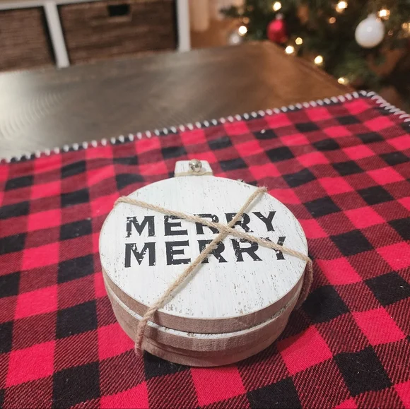 Pier 1 Imports | Ornament Shaped Wood Coasters