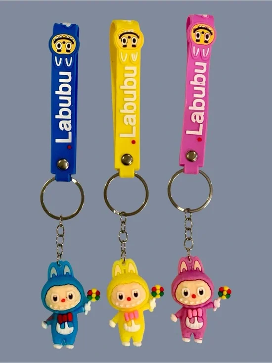 Lot of 3 Labubu Keychain for Kids & Adults