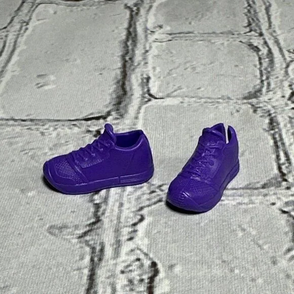 Genuine Mattel Barbie Doll Shoes Purple Sneakers Flats