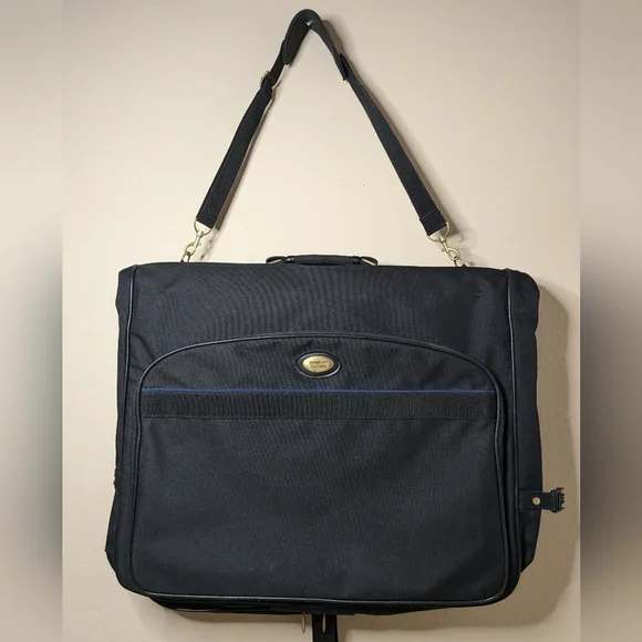 American Tourister Black Canva Carry-On Garment/Suit Bag