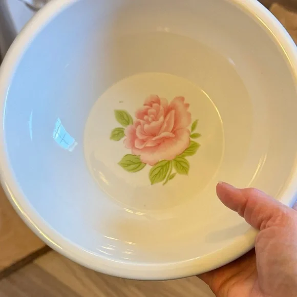 Charming Floral White Bowl