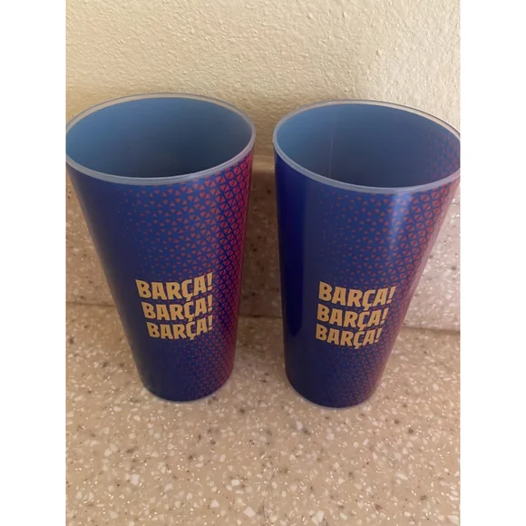 Barcelona Team Set of 2 Drinking Glasses
