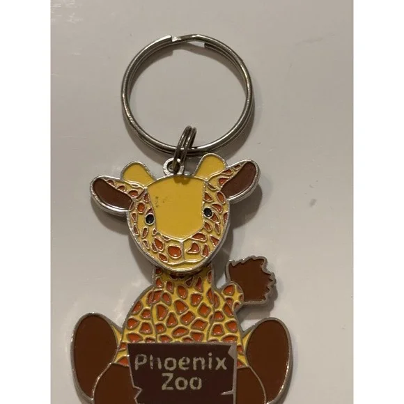 Phoenix AZ Zoo Giraffe Keychain Key Ring‎ Moving Body