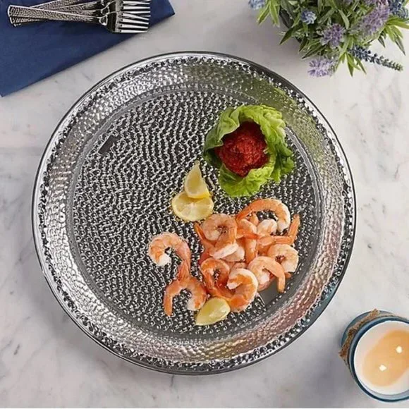5 brand new Elama Zen Mozaik Plastic 16-inch Round Serving Platters