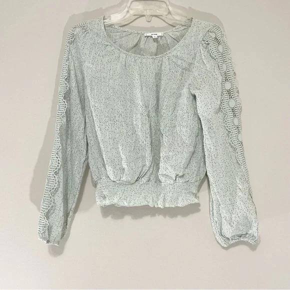 Mine Light/Mint Green Lace Long Sleeve Size S