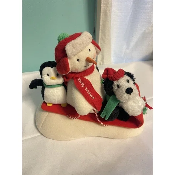 Hallmark Jingle Pals Animated Singing Snowman Penguin Dog‎ 