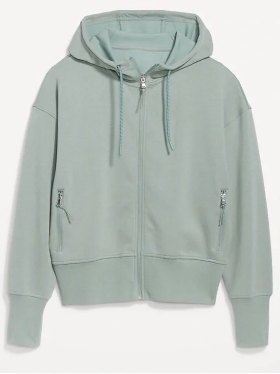0028 Old Navy Mint Green Zip-Up Hoodie
