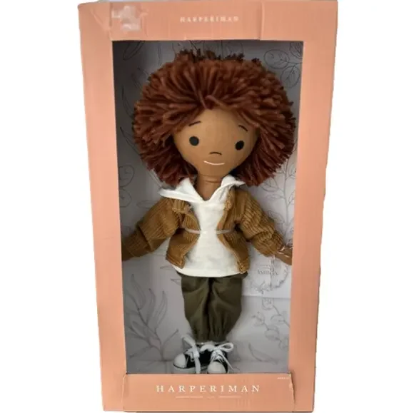 HarperIman Ashton Handmade Doll 14” Linen Petite Collection NEW with box