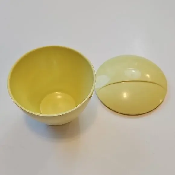 Vintage Yellow Round Debonaire Melmac Melamine Sugar Container with Lid MCM