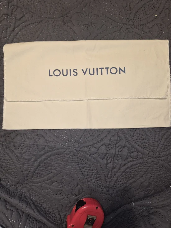​Louis Vuitton Cream Cotton Envelope Dust Bag 14 x 8