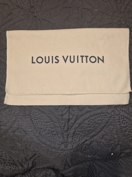 Louis Vuitton Cream Cotton Envelope Dust Bag 10 x 6 Inches