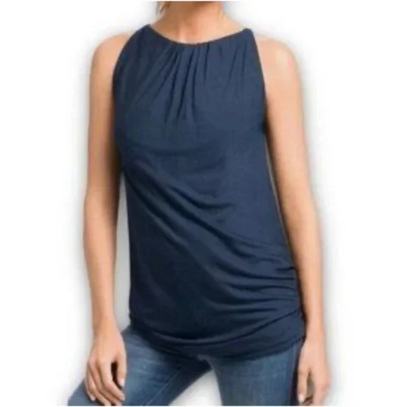New CAbi 5Th Avenue Draped Halter Top Size Medium