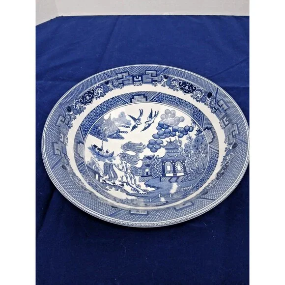 Lot of 2 Johnson Brothers Willow Blue England 1883 8