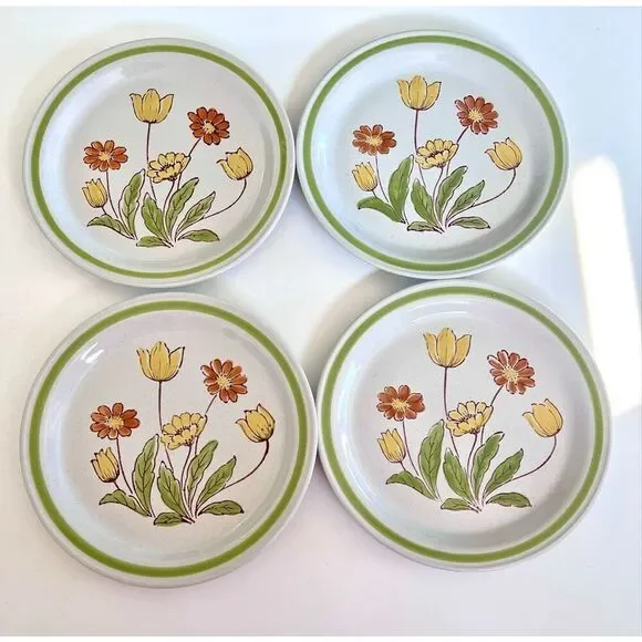 4 Country Casual Stoneware Sunnyvale Chop Plate Round Platter 12