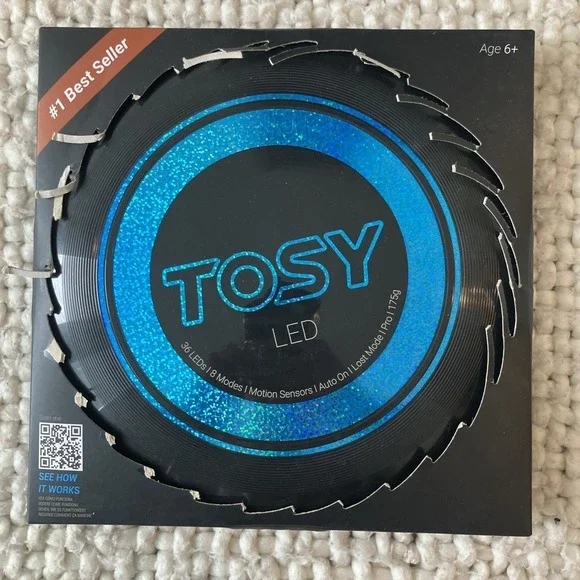 New TOSY Ultimate‎ Flying Disc LED Frisbee NIB