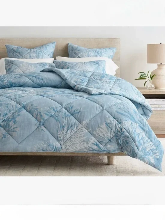 POTTERY BARN Euro Sham Sea Mist Organic Cotton Percale