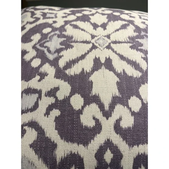 Pottery Barn Purple & White 20” Square Pillow Throw Bed