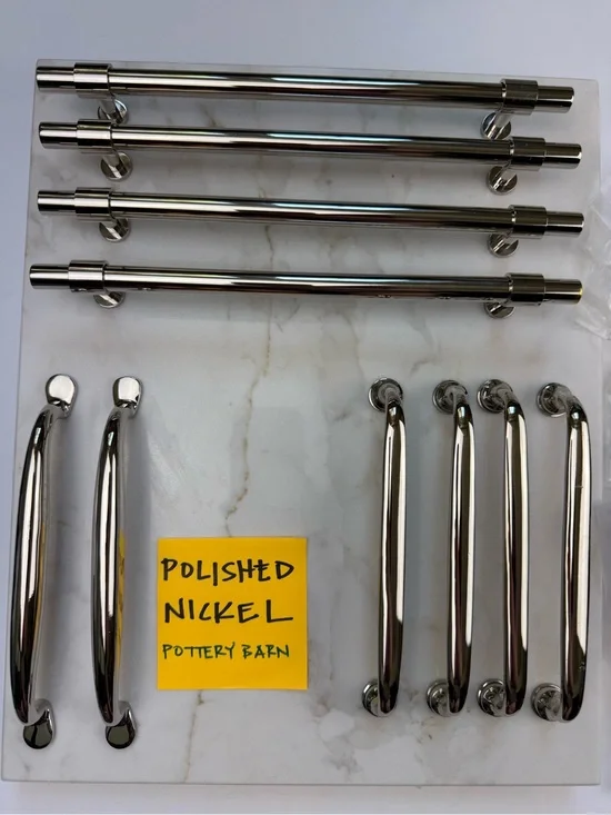 POTTERY BARN Polished Nickel Cabinet & Drawer Pulls