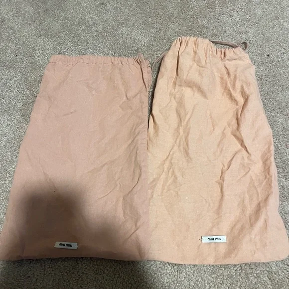 Miu Miu Pink Dust Bags