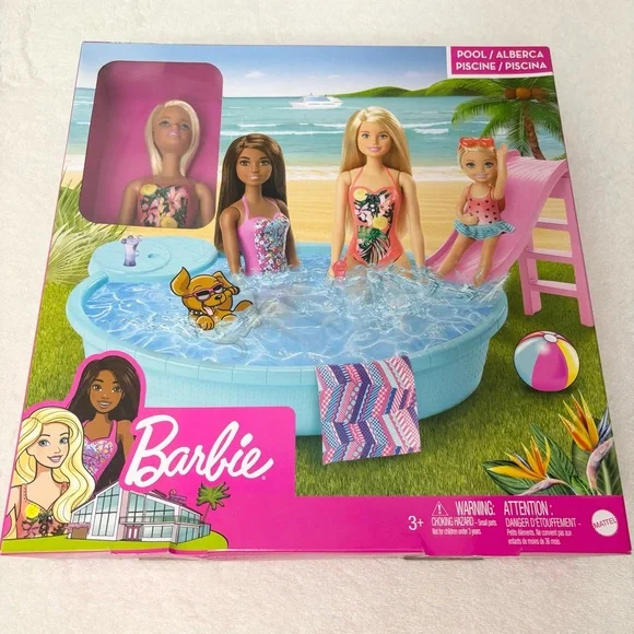 Barbie Life in‎ the Dreamhouse Pool Doll and Playset NEW IN BOX!
