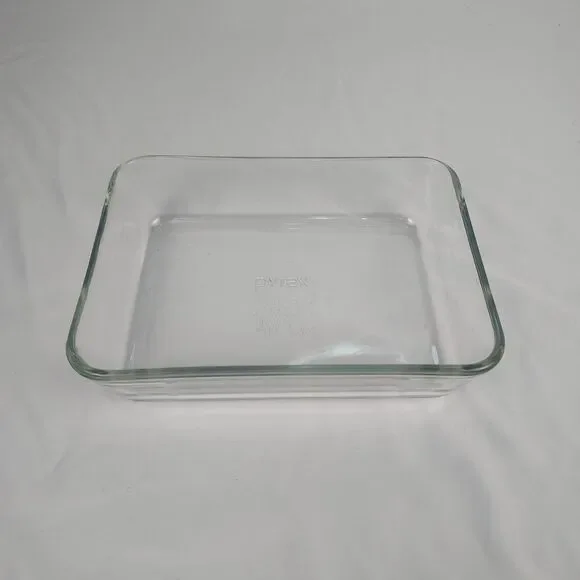 Pyrex 7210 Glass Baking Dish 3 Cup 750ml Clear Rectangular Ovenware