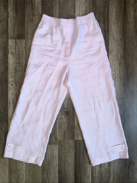 Zara Soft Pink Pull-On Ankle Pants - XS