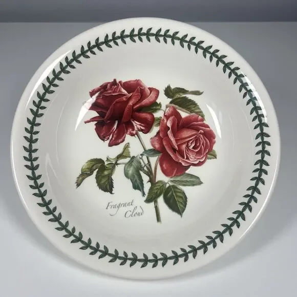 PORTMEIRION Botanic Roses FRAGRANT CLOUD 8.5”Soup/Pasta Bowl
