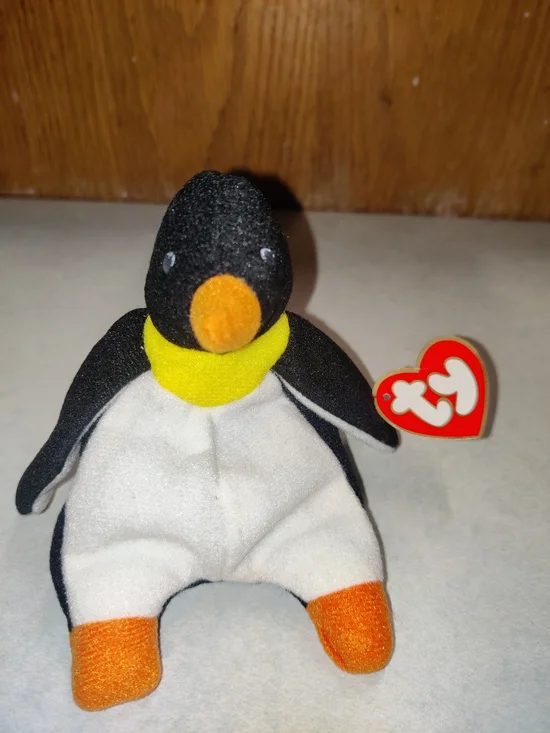 Ty - 1993 Plush Waddle Penguin Beanie Babies McDonald's Stuffed Toy 6