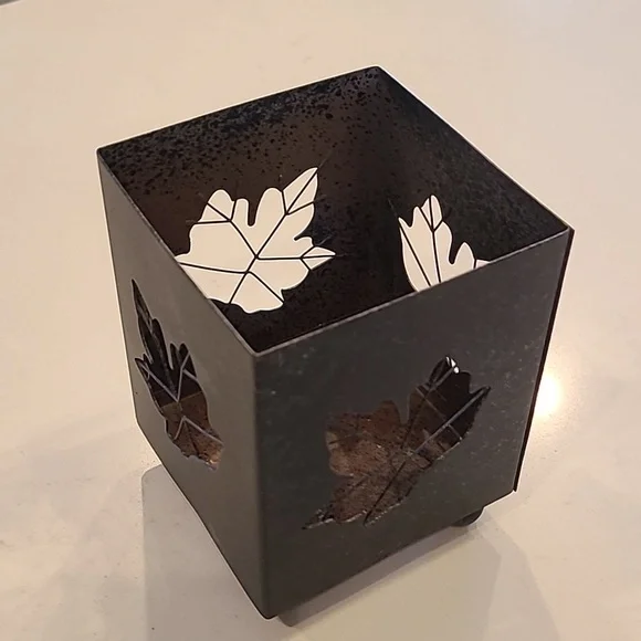 Pottery Barn Rustic Fall Candle Holder